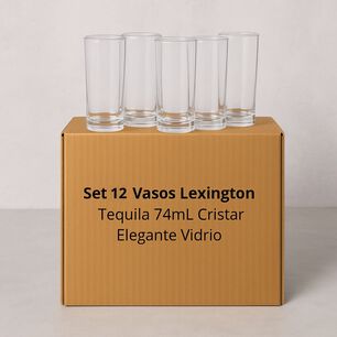 Set 12 Vasos Lexington Tequila 74ml Cristar Elegante Vidrio