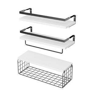 Repisas Decorativas Para Cocina, Ba&ntilde;o U Oficina 3 Piezas Multifunci&oacute;n