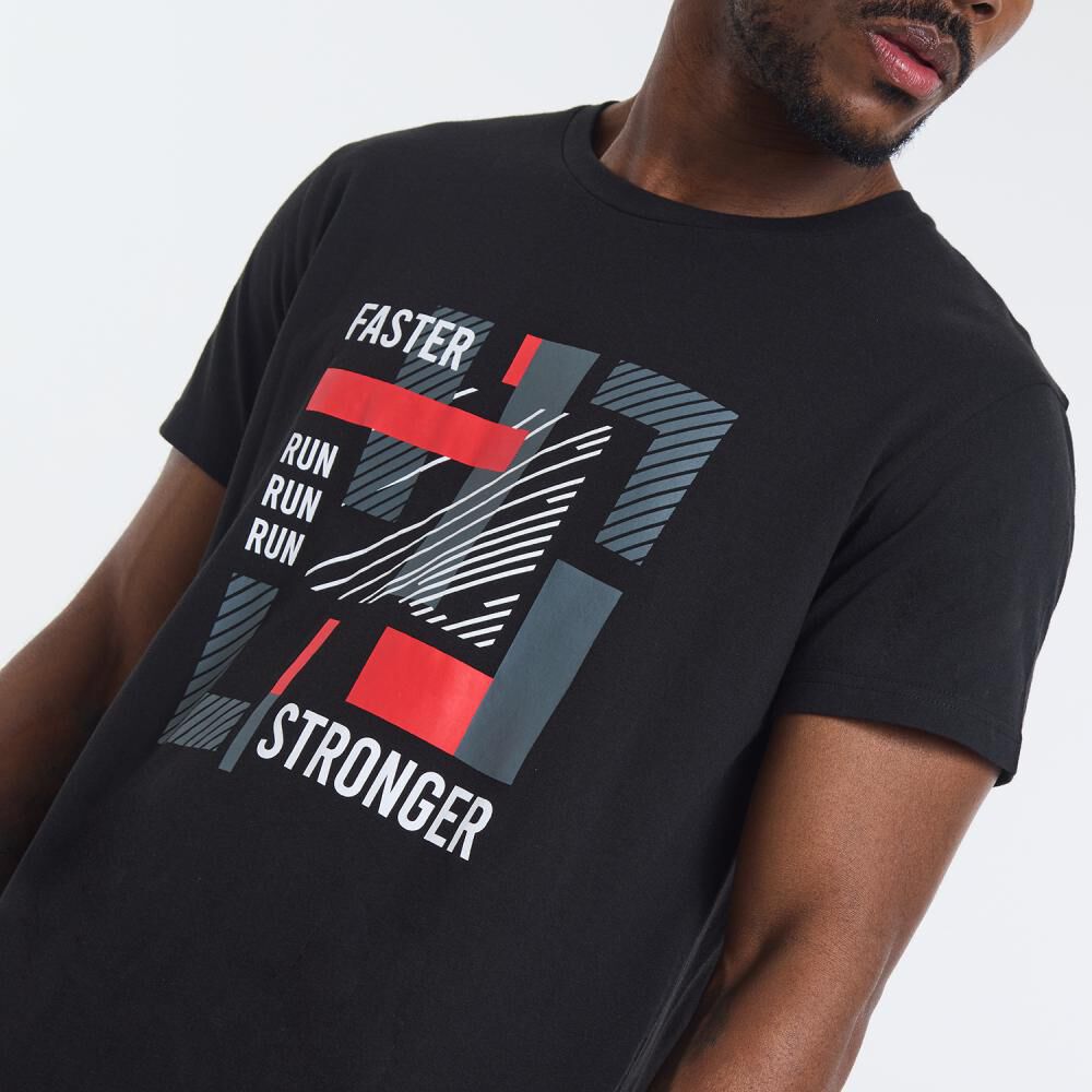 Polera Deportiva Estampada Manga Corta Cuello Redondo Hombre Wetland image number 4.0