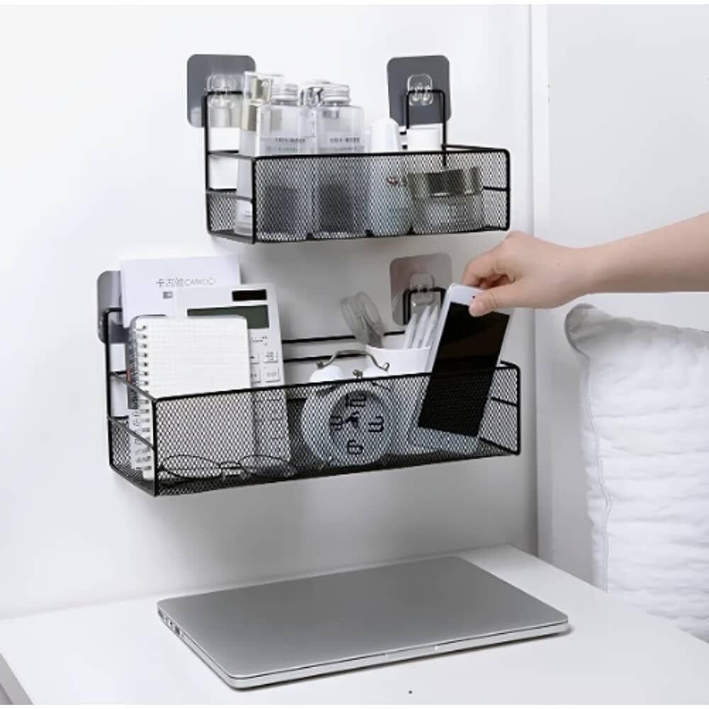 Pack 2 Organizador Repisa Multiuso Negro image number 1.0