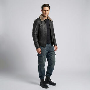 Chaqueta Ecocuero Soft Estonia Hombre