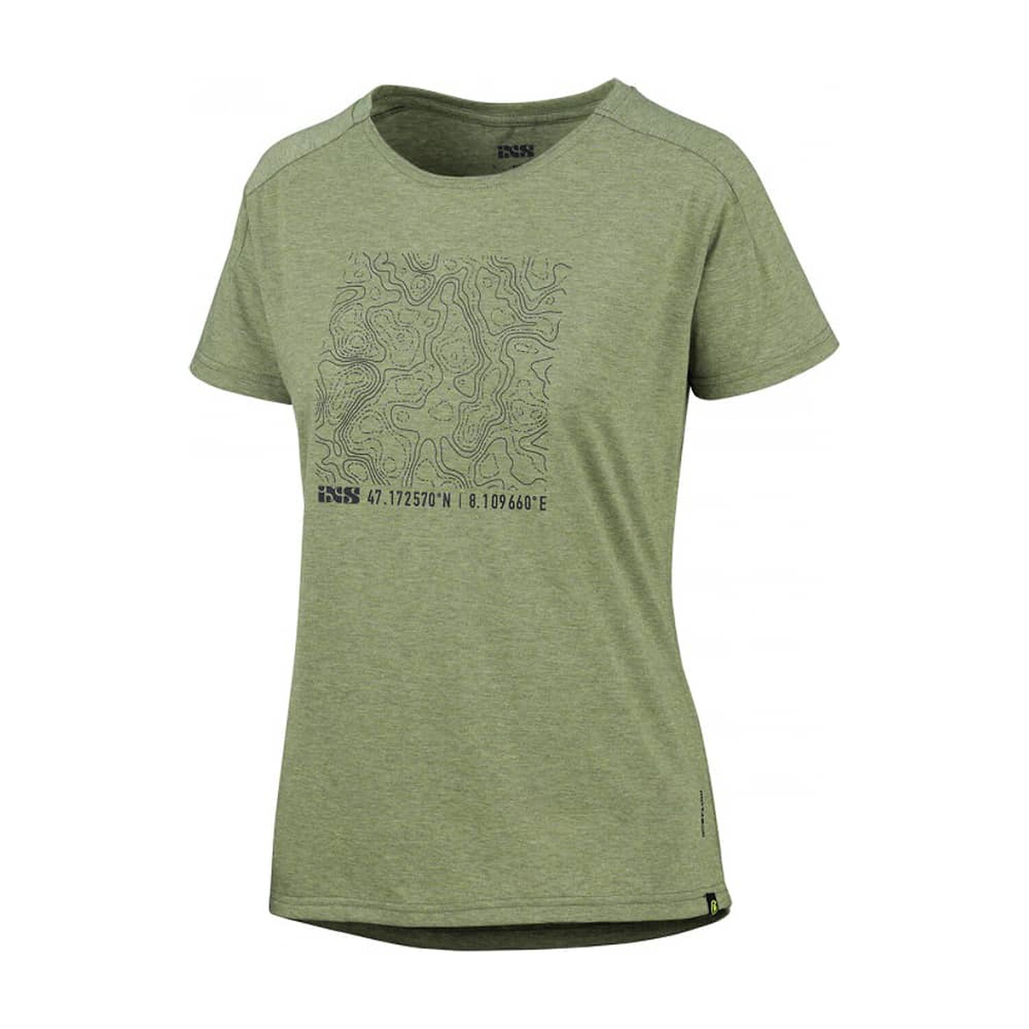 Polera Ixs Mujer Flow Tech Contour Olive M image number 0.0