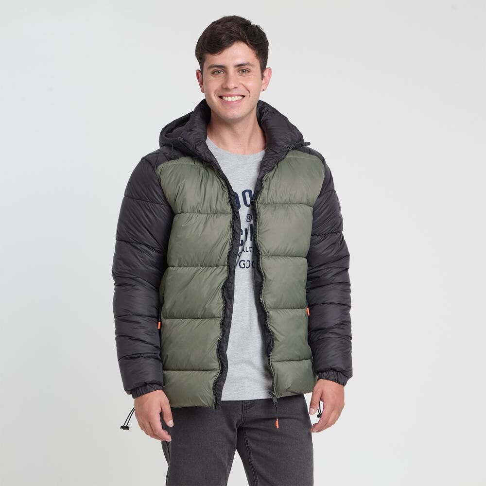 Parka Bloque Color Slim Cuello Alto Con Capucha Hombre Skuad image number 0.0