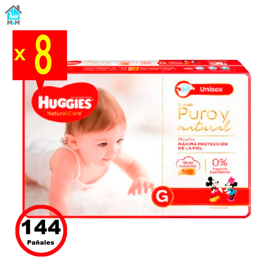 Pañales Huggies Natural Care - Talla Xg 112 Pañales image number 0.0