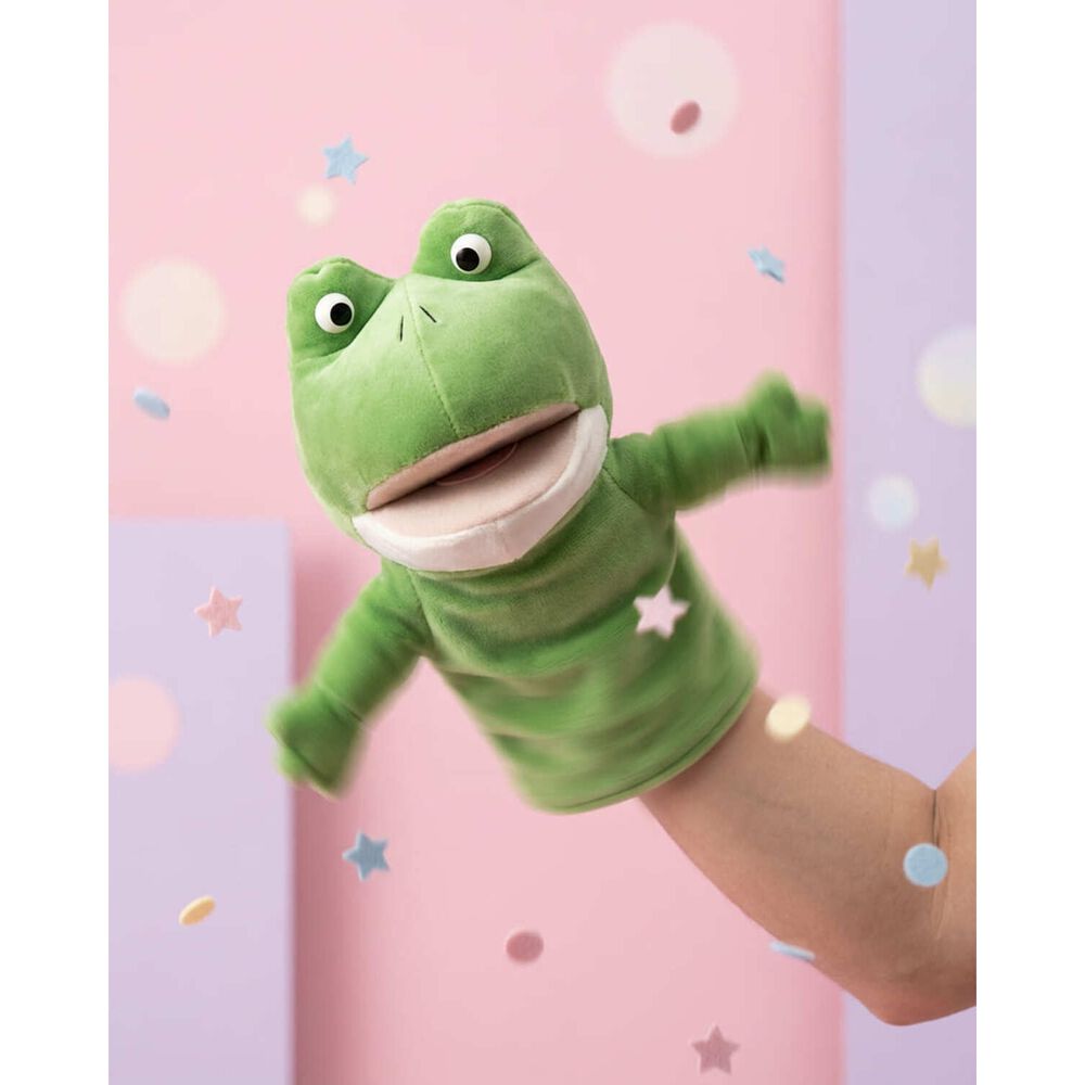 Peluche Titere Animal Zorro Vaca Leon Oveja Rana Lobo image number 8.0