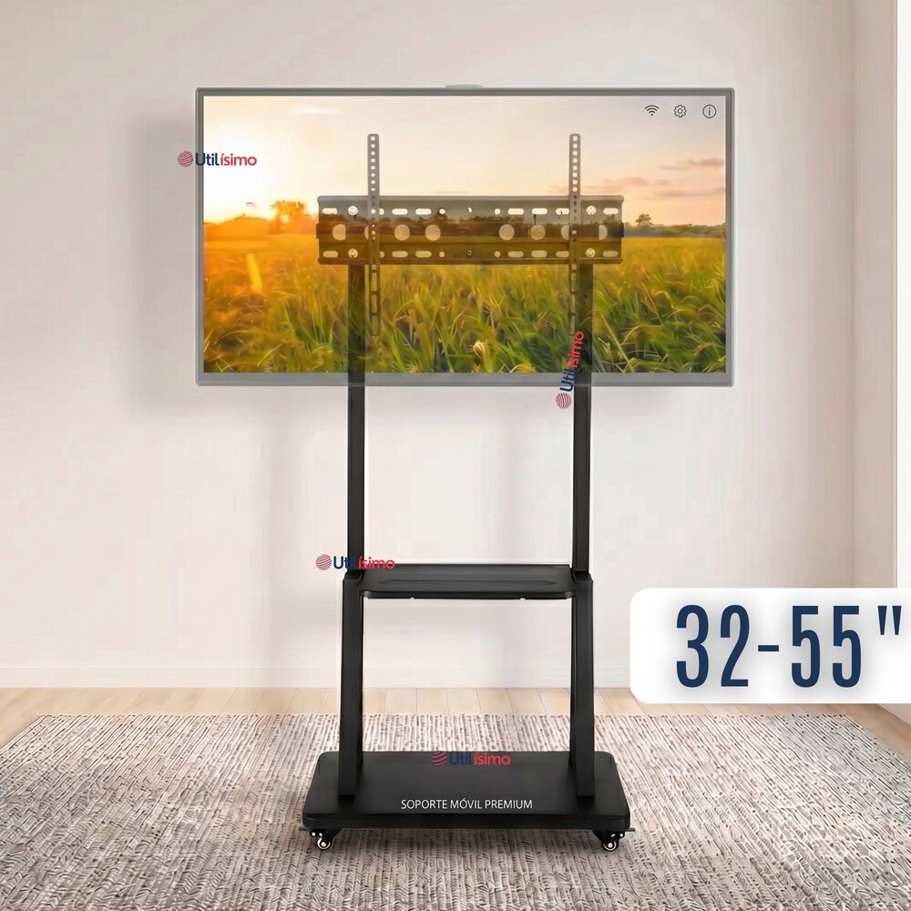 Soporte Base Tv M&oacute;vil Con Ruedas 32 A 55 Pulgadas 55kg Soporte Port&aacute;til 324042 43 49 50 55 image number 0.0