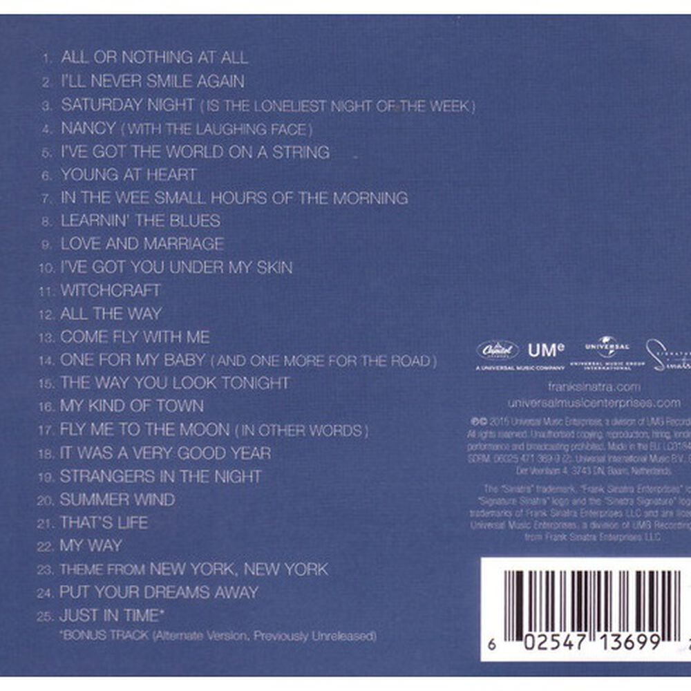Frank Sinatra - Ultimate Sinatra | Cd image number 3.0