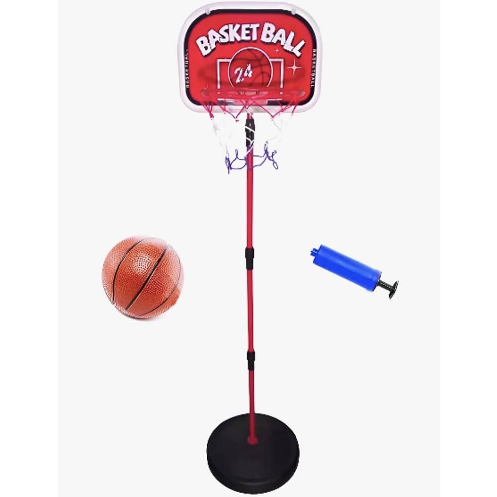 Soporte Baloncesto Altura Ajustable Ni&ntilde;os + Bal&oacute;n + Inflador image number 0.0
