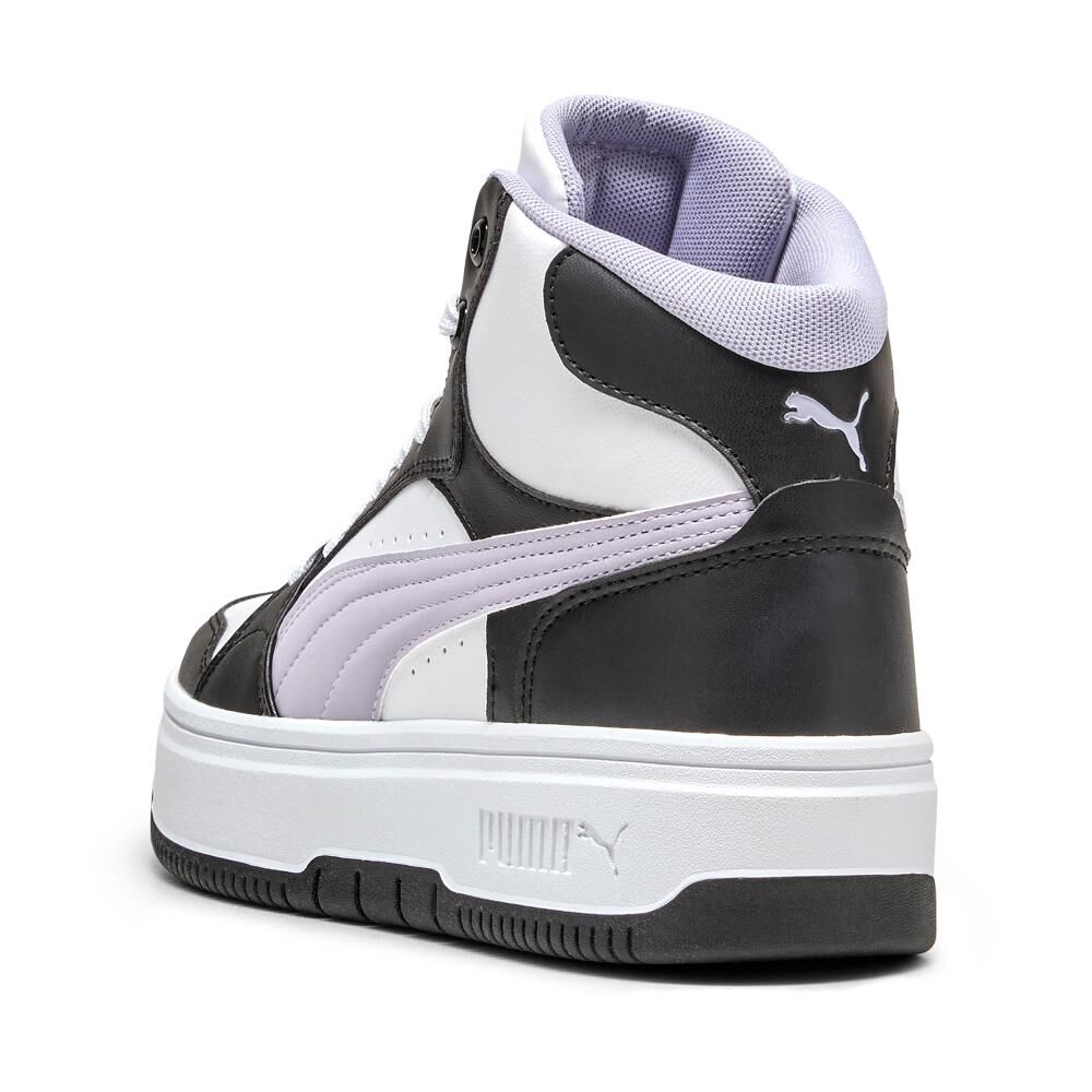 Zapatilla Urbana Mujer Puma Rebound Femme Mid Black-lilac Crush- White image number 2.0