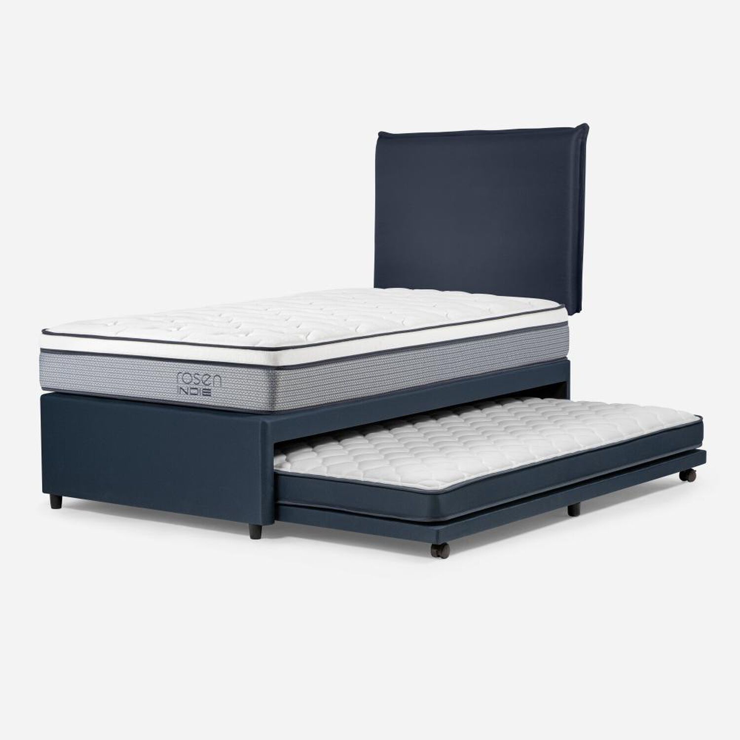 Cama Nido Rosen Indie / 1.5 Plazas / Base Normal + Respaldo Maurice image number 3.0