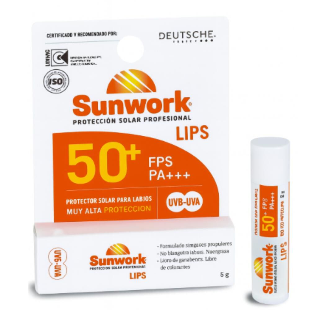 Protector Solar Para Labios Sunwork Lips 50 Fps 5g image number 2.0