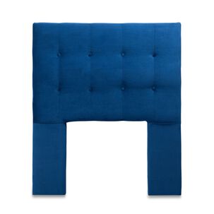 Respaldo Sevilla Con Patas Felpa 1,5 Plazas Azul Marino