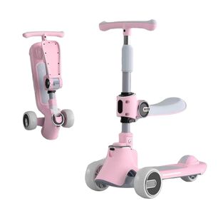 Scooter 3 Ruedas 2 En 1 Ultra Resistente Show Rosa Lubabycas