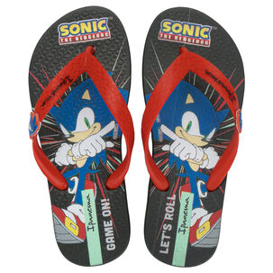 Sandalia Infantil Negro/rojo Sonic Lets Ipanema