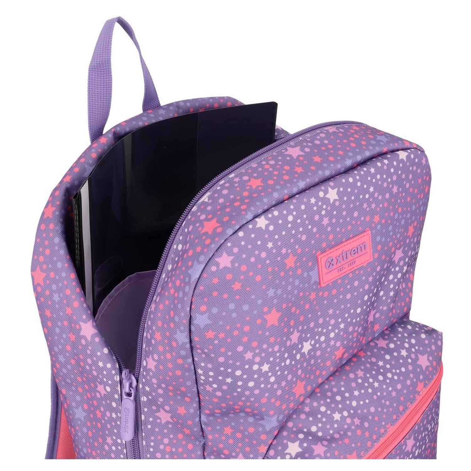 Triple Pack 6xt Mochila Ni&ntilde;a Xtrem Estrellas Morado image number 4.0
