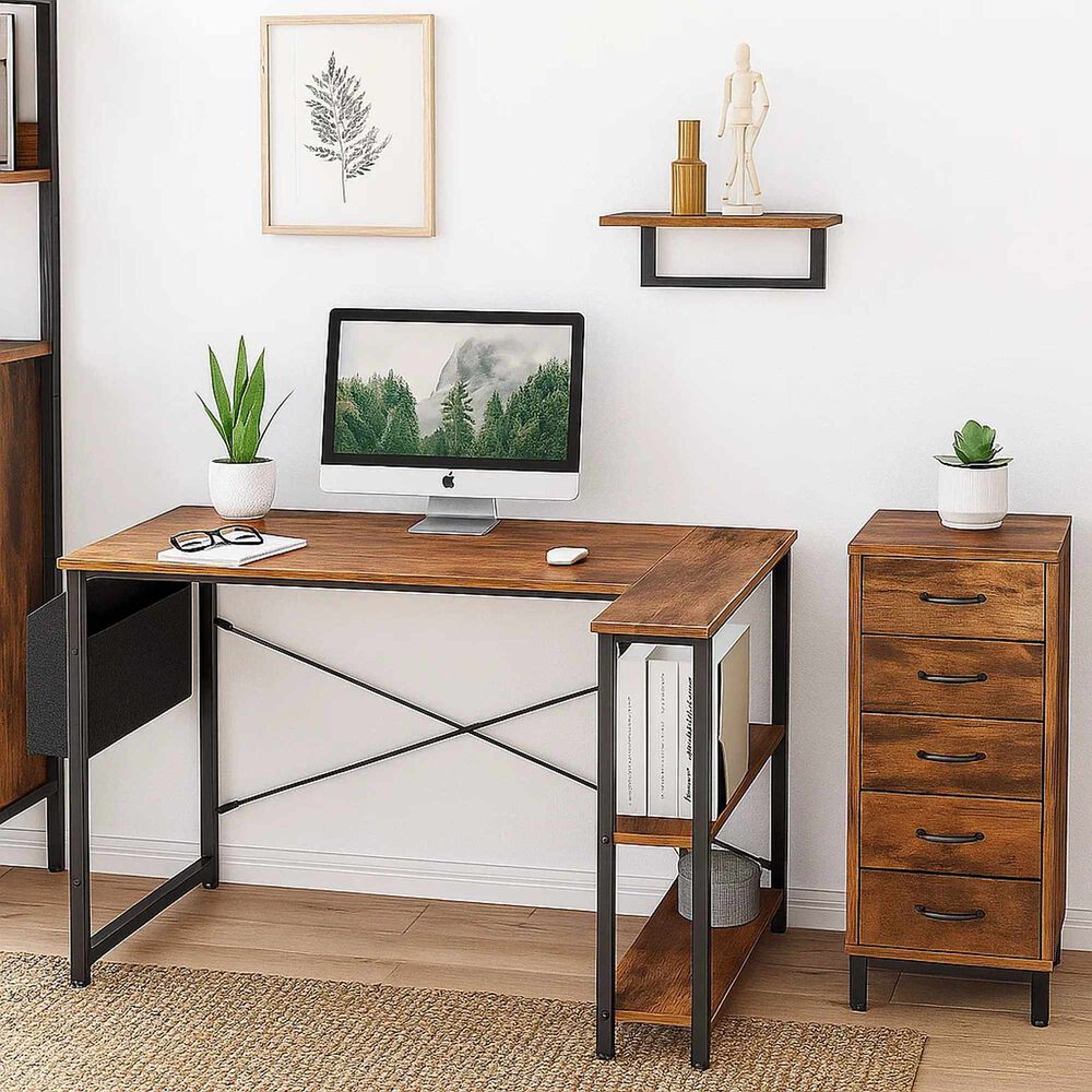 Escritorio Rustik Esquinero 120cm image number 2.0