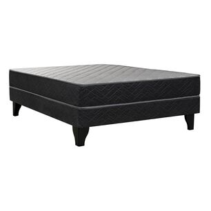 Cama Europea Celta Apolo Black / 2 Plazas / Base Normal