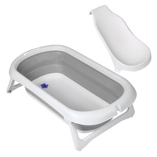 Ba&ntilde;era Plegable Splashy Gris + Soporte Ergon&oacute;mico