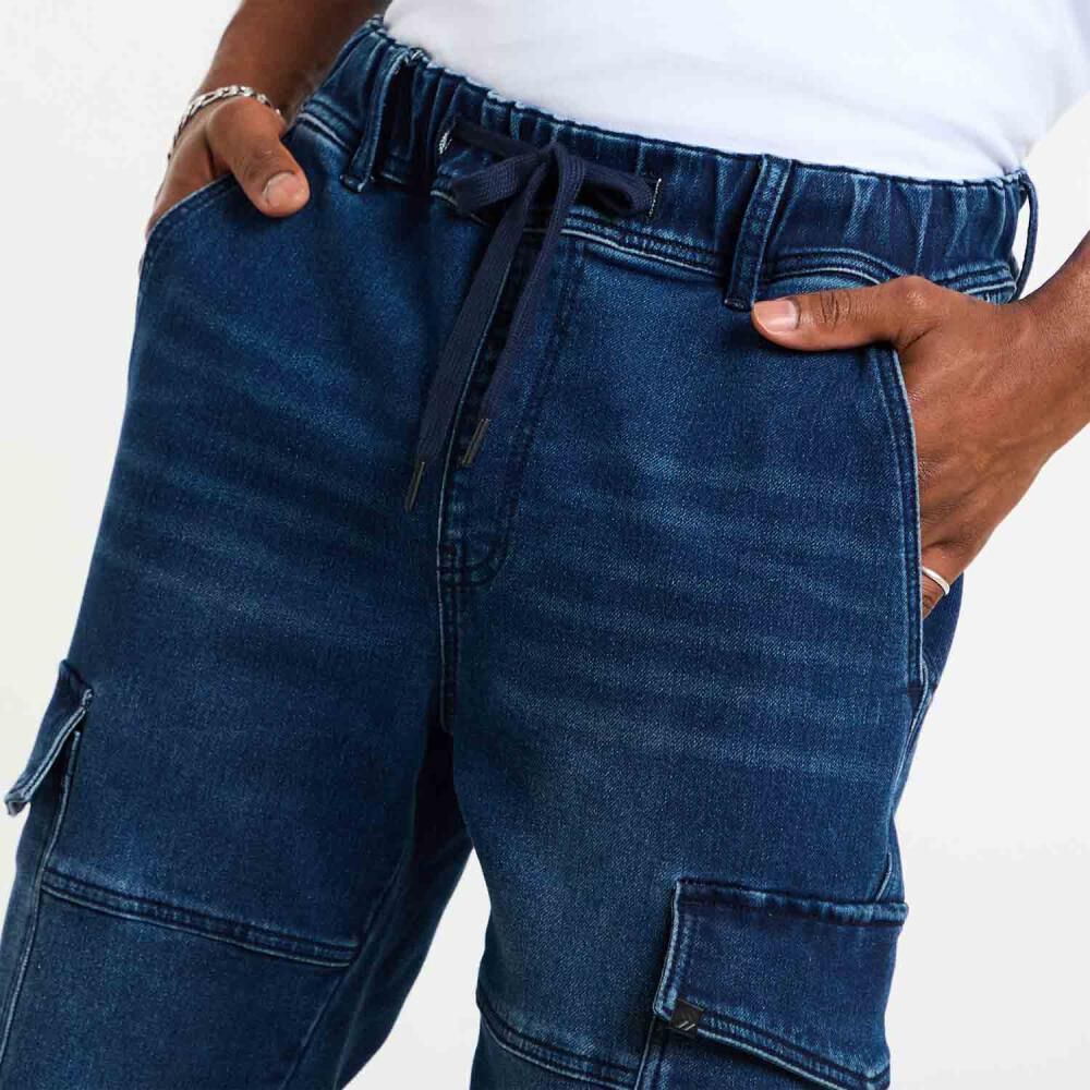 Jeans Tiro Medio Jogger Hombre Rolly Go image number 4.0