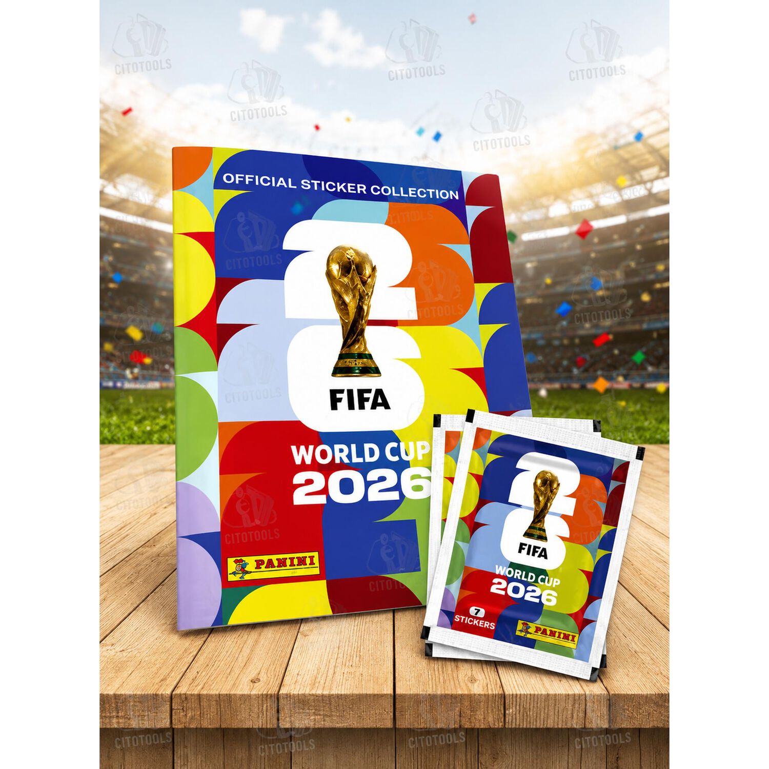 Pack &Aacute;lbum Panini Tapa Blanda 2026 + 2 Sobres Oficiales image number 3.0