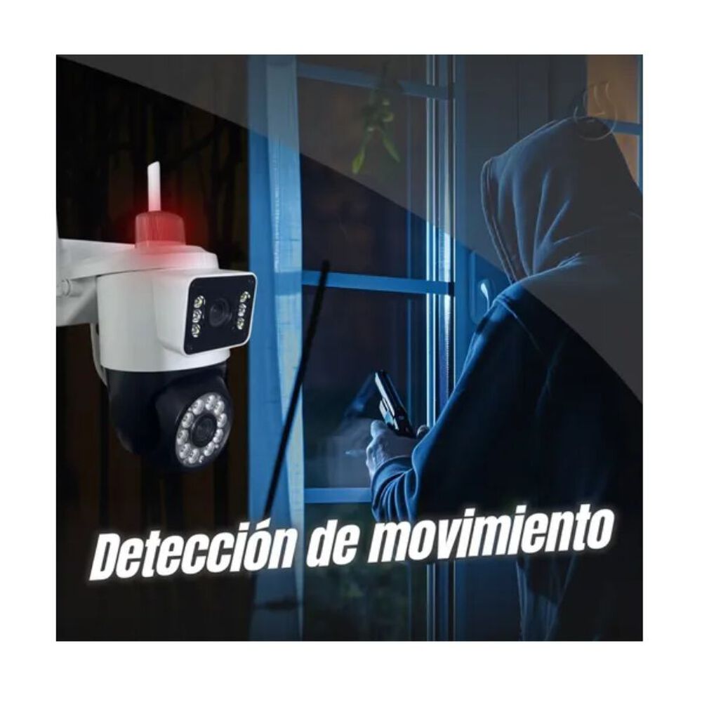 C&aacute;mara De Seguridad Wifi Sirena Doble Exterior Nocturna image number 4.0
