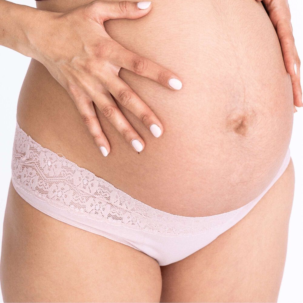 Bikini Algod&oacute;n Con Encaje Palo De Rosa 2rios image number 6.0