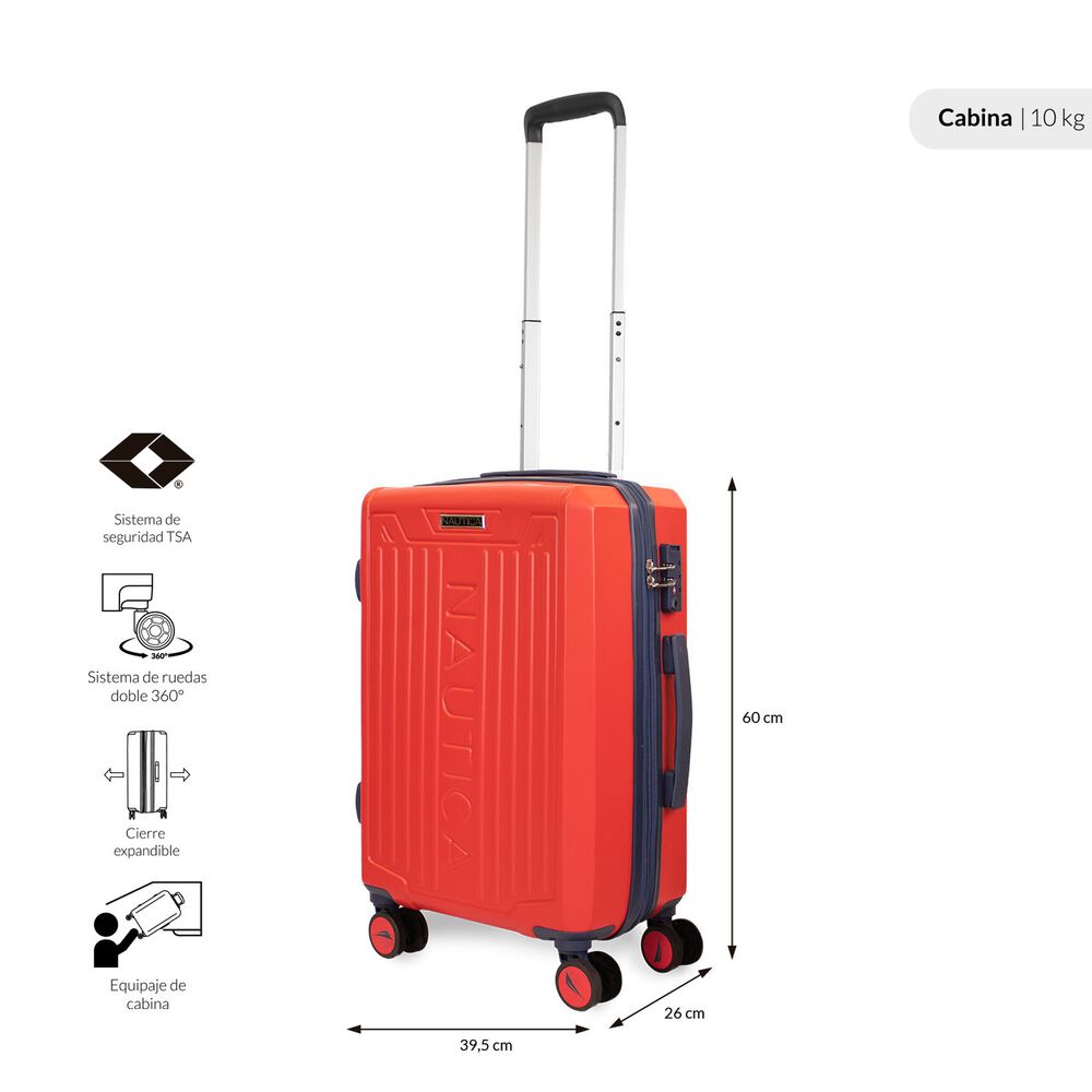Pack 2 Maletas Copper Nautica Cabina 10k Y Mediana 20k Naranja image number 2.0