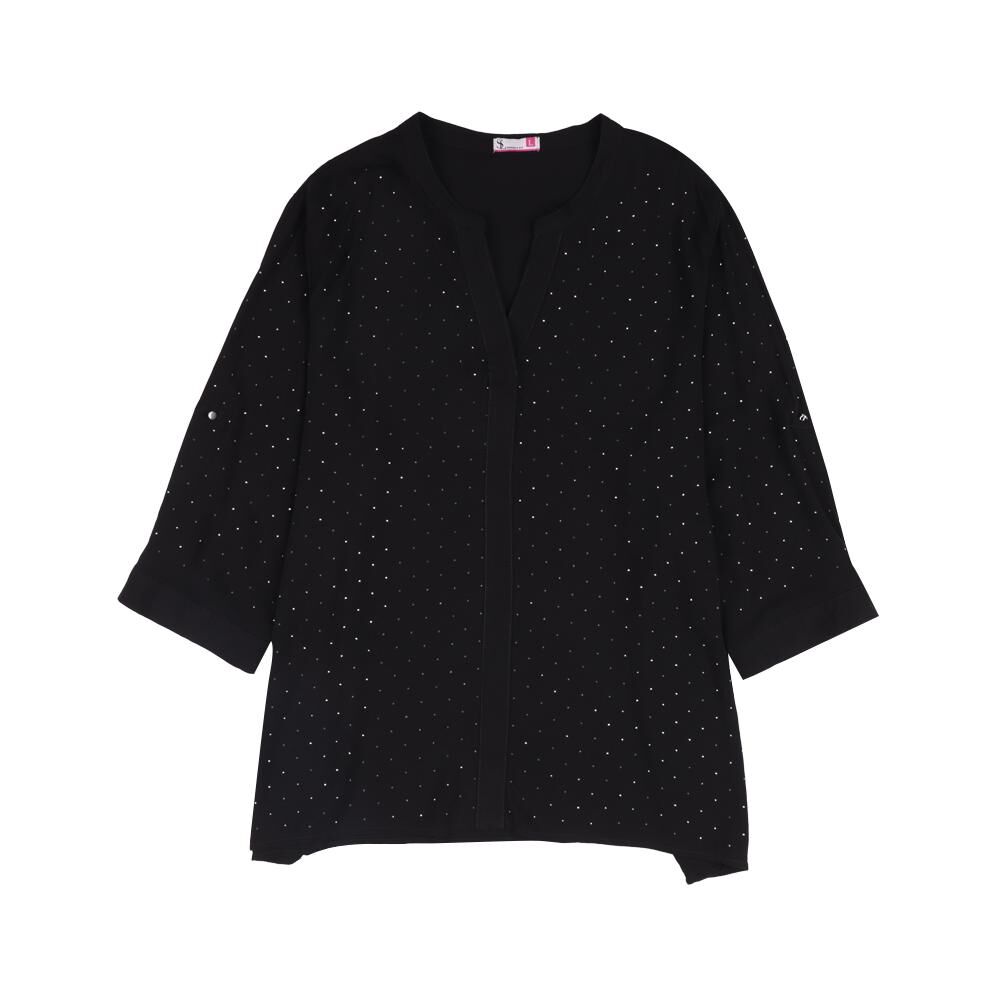 Blusa Manga 3/4 Cuello V Mujer Sexy Large image number 0.0