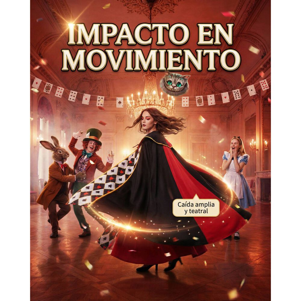 Disfraz T&uacute;nica Reina De Corazones Inspirada En Alicia En El Pa&iacute;s De Las Maravillas Para Cosplay Halloween Y Fiestas Tem&aacute;ticas image number 4.0