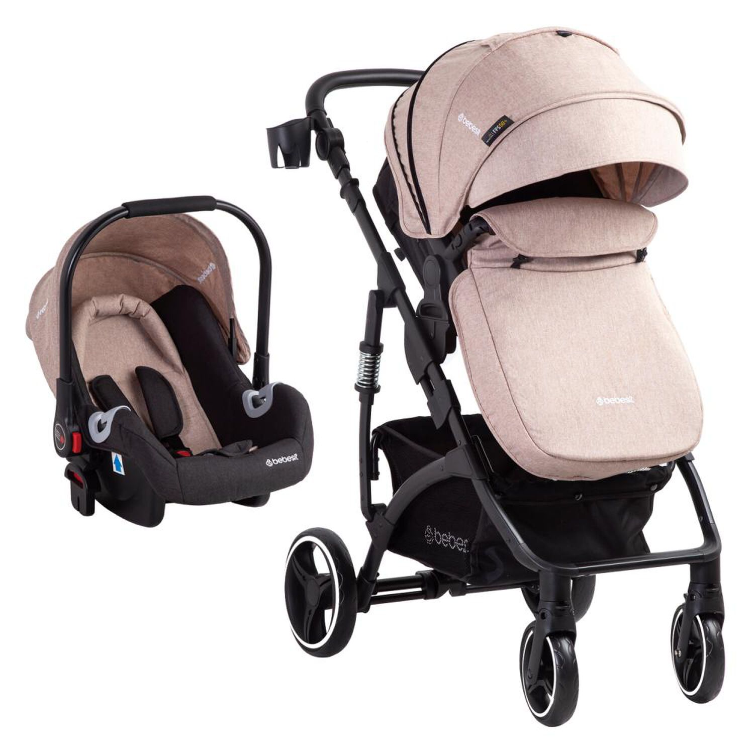 Coche Travel System Bebesit Explorer Lx Beige image number 1.0