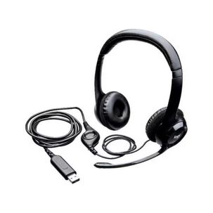 Audifono Headset Con Microfono Usb H390 Negro
