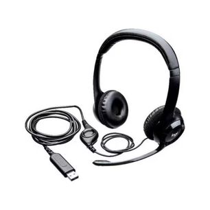 Audifono Headset Con Microfono Usb H390 Negro