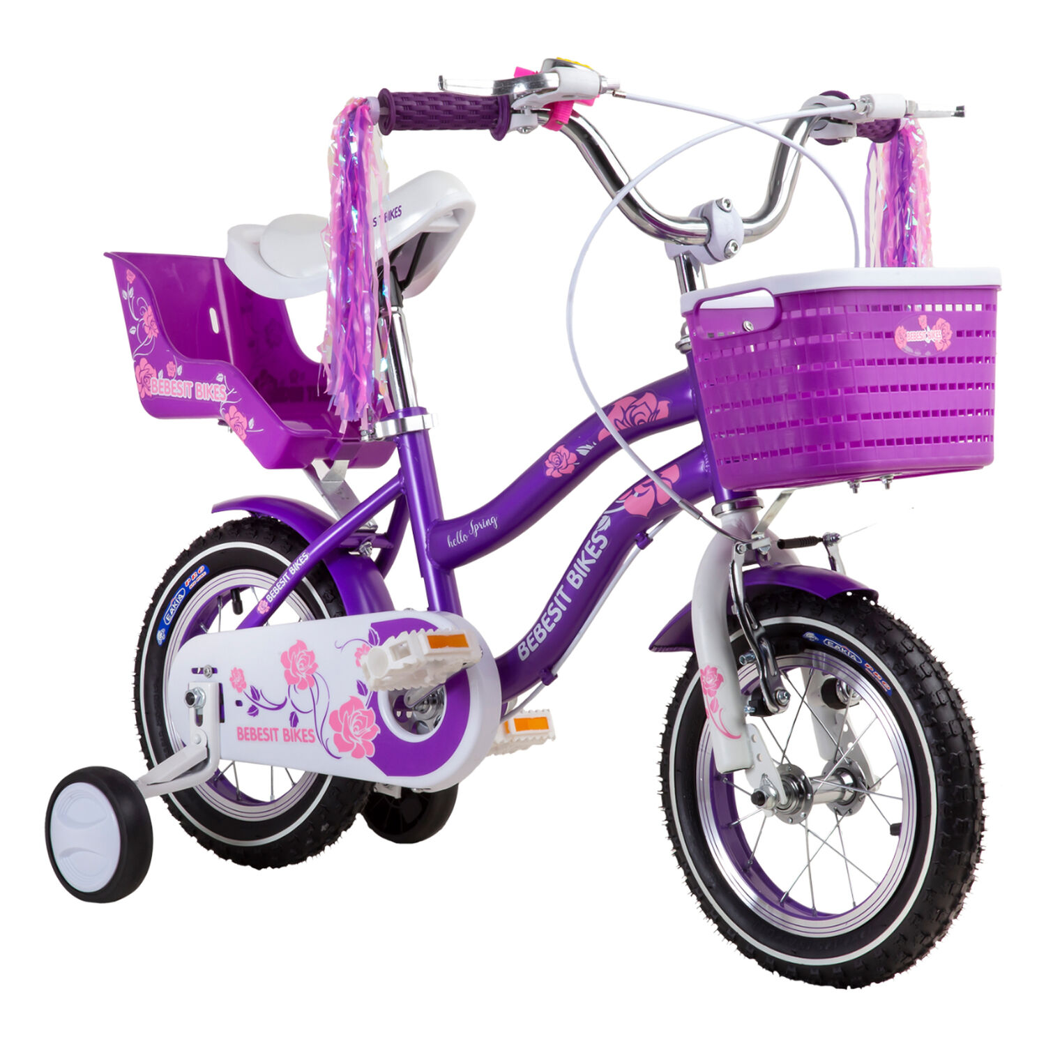 Bicicleta Infantil Queen Aro 12 Morada Bebesit image number 0.0