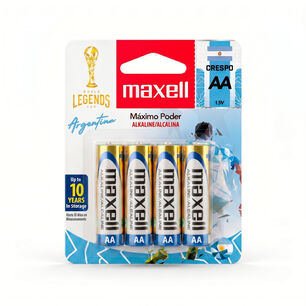 Pack 48 Pilas Alcalinas Aa 1,5v Leyendas Blister 4uds.