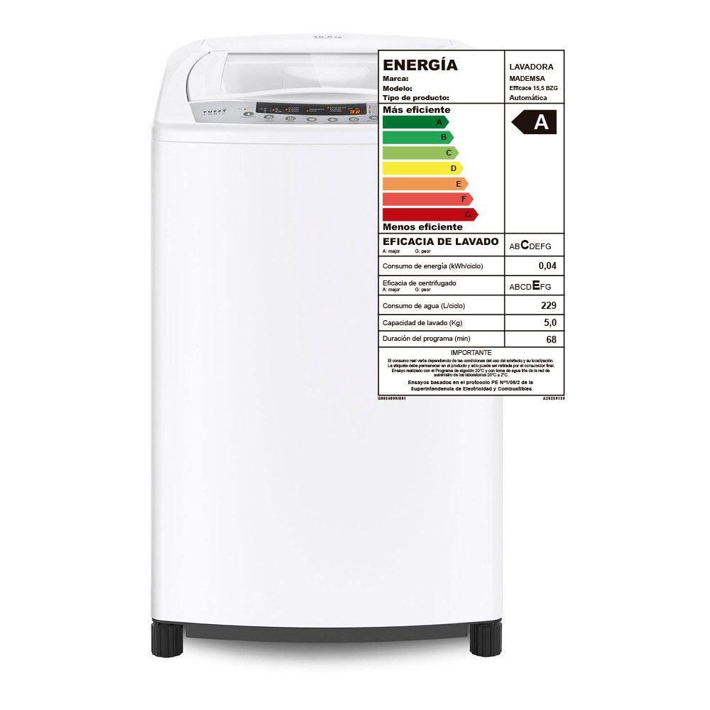 Lavadora Mademsa 5BZG / 15.5 Kg image number 4.0