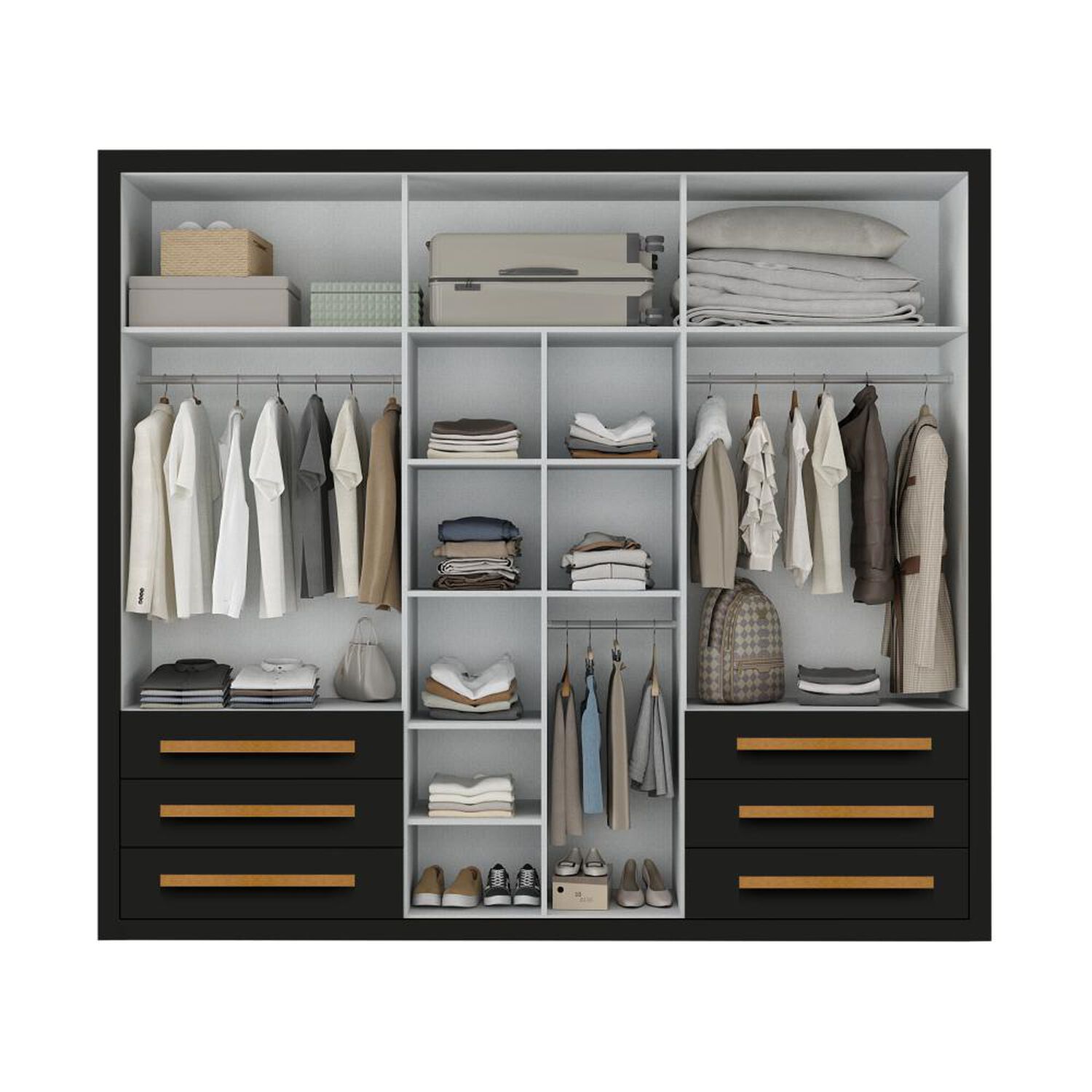Cl&oacute;set Di Poretti Design Closet Venetto / 6 Puertas / 6 Cajones image number 2.0