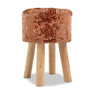 Taburete Jacquard Naranja