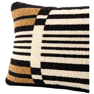 Cojin Rectangular Con Lineas Az Home / 30x50 Cm