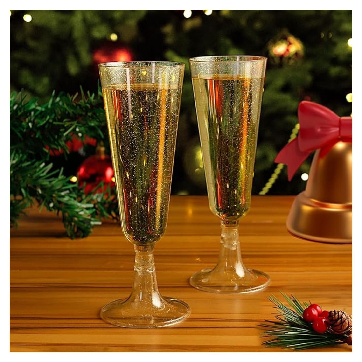 Pack 40 Copas Champagne Desechables De 162ml Para Celebracion image number 2.0