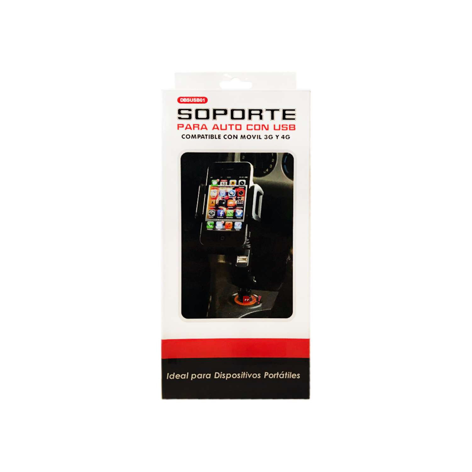 Soporte Celular Con 2 Conectores De 5v Usb - Ps image number 2.0