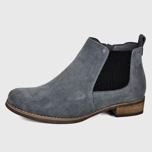 Botín Cuero Brisia Azul