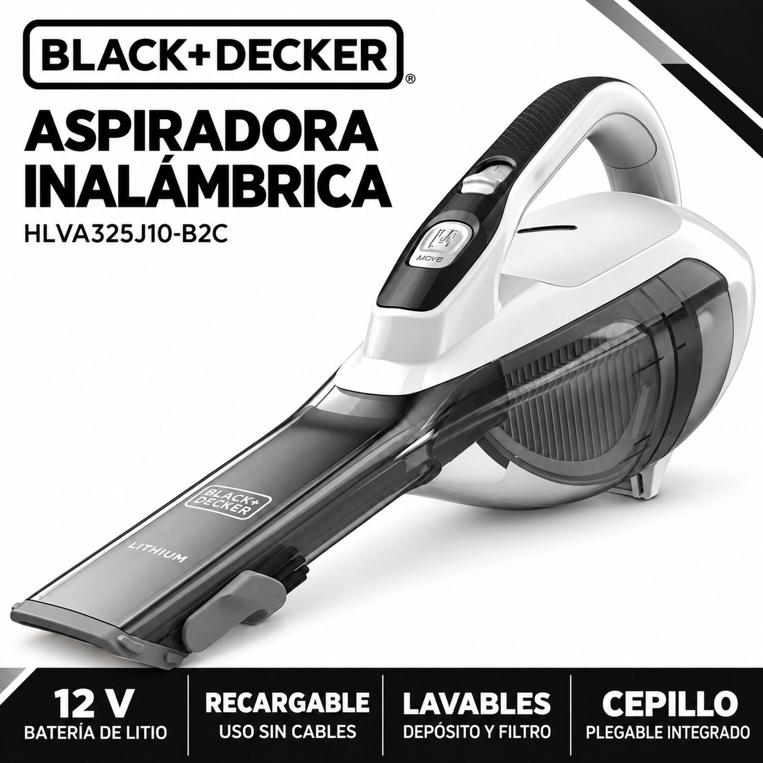 Aspiradora Port&aacute;til Black+decker Hlva325j10-b2c Recargable image number 3.0