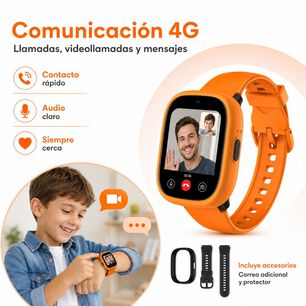 Smartwatch Infantil Lagenio K3 4g Gps Sos Videollamadas