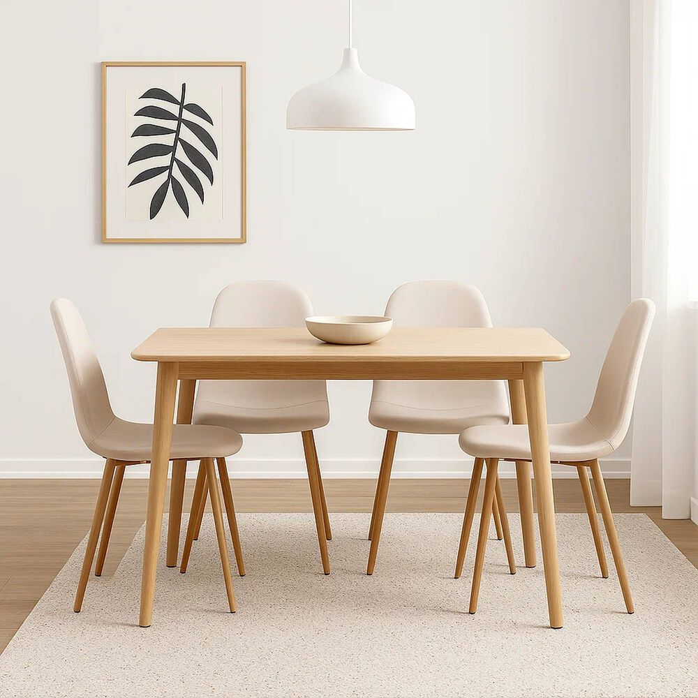 Pack De 4 Sillas Spoon Terciopelo - Crema image number 2.0