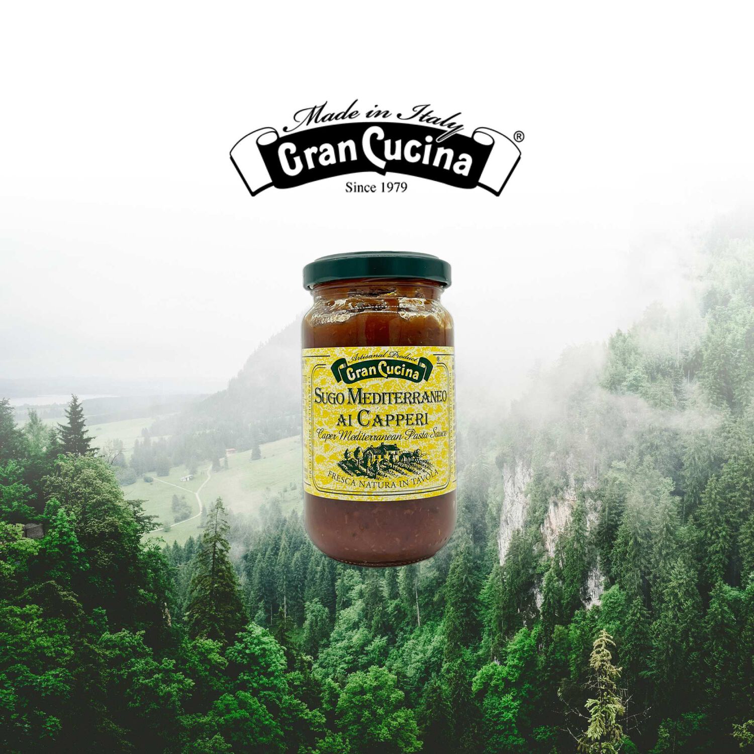 Salsa Mediterr&aacute;nea Con Alcaparras Gran Cucina 1 X 180 Gr image number 1.0