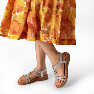 Sandalia Plana Casuales Pedrería Mujer Weide Js76