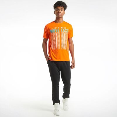 Polera Deportiva Estampado Frontal Manga Corta Hombre Wetland