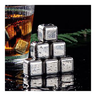 Hielos Acero Para Tragos Cubos Reutilizables 4 Unidades