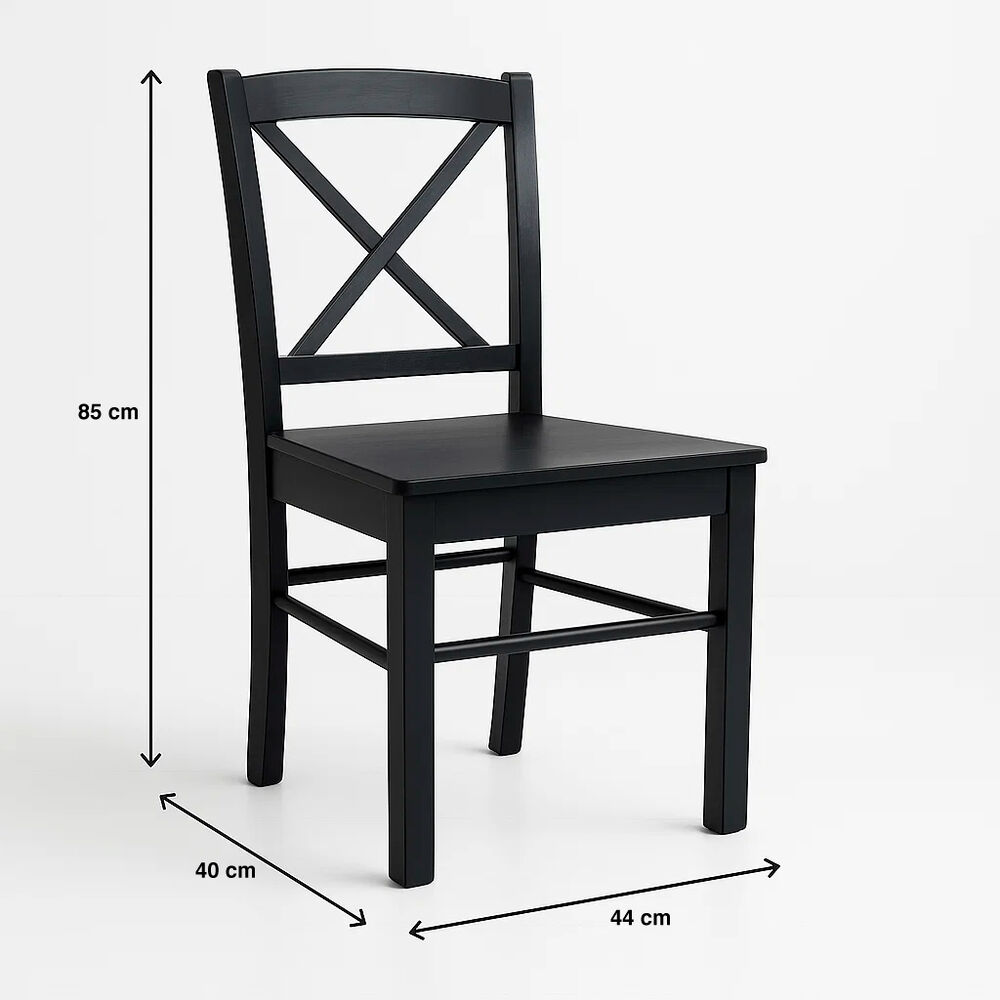 Silla De Madera Simply Negra image number 3.0