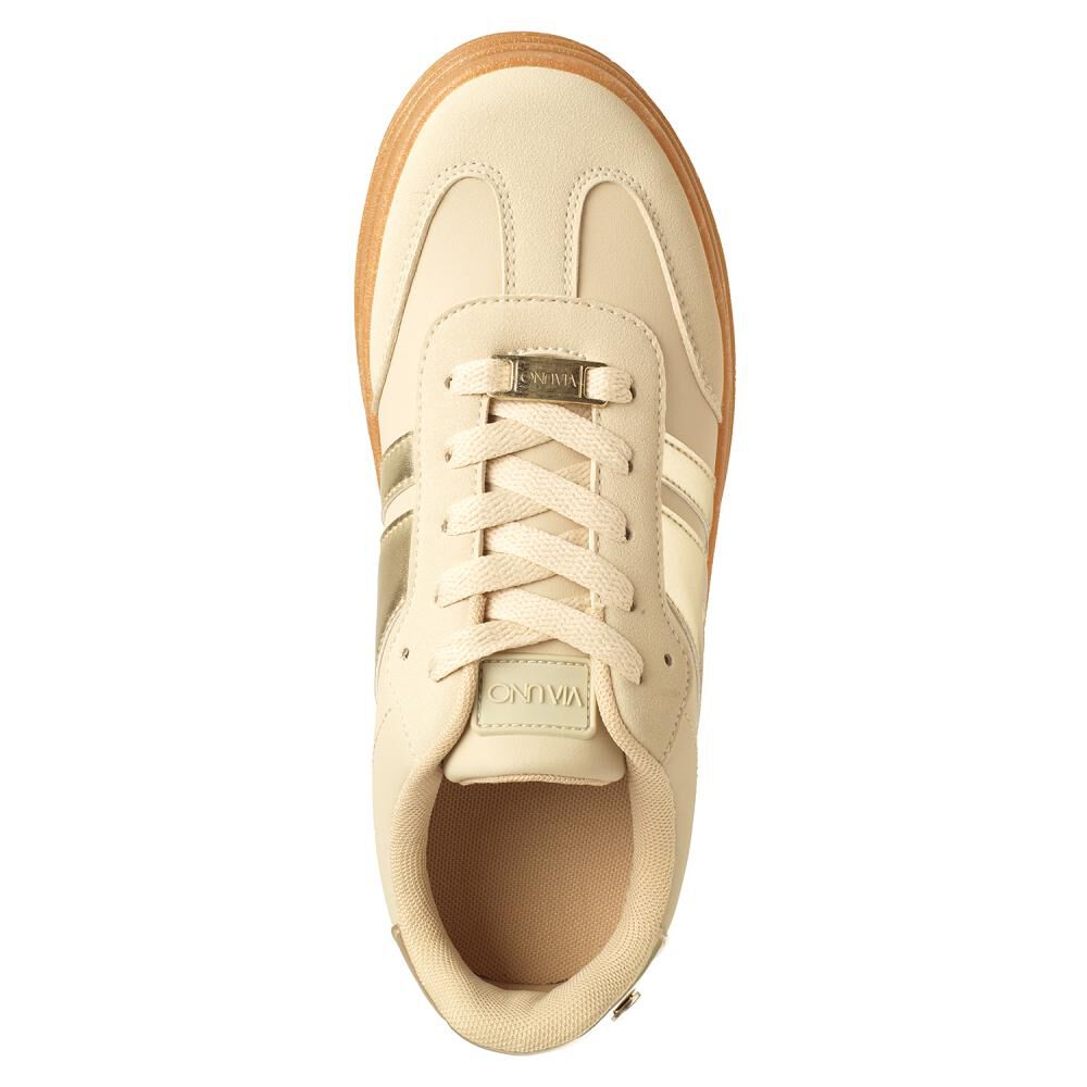 Zapatilla Urbana Mujer Via Uno Oro image number 2.0